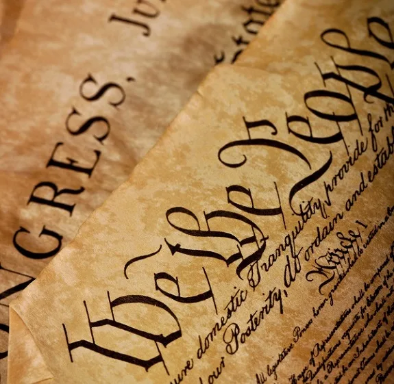 The opening lines of the U.S. Constitution, “We the People”